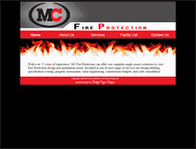 Tablet Screenshot of mcfireprotection.net